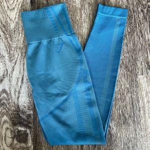 Gymshark Geo Seamless Leggings in Teal, XS | NEVER WORN